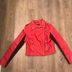 Red and black jacket
